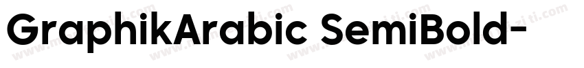 GraphikArabic SemiBold字体转换